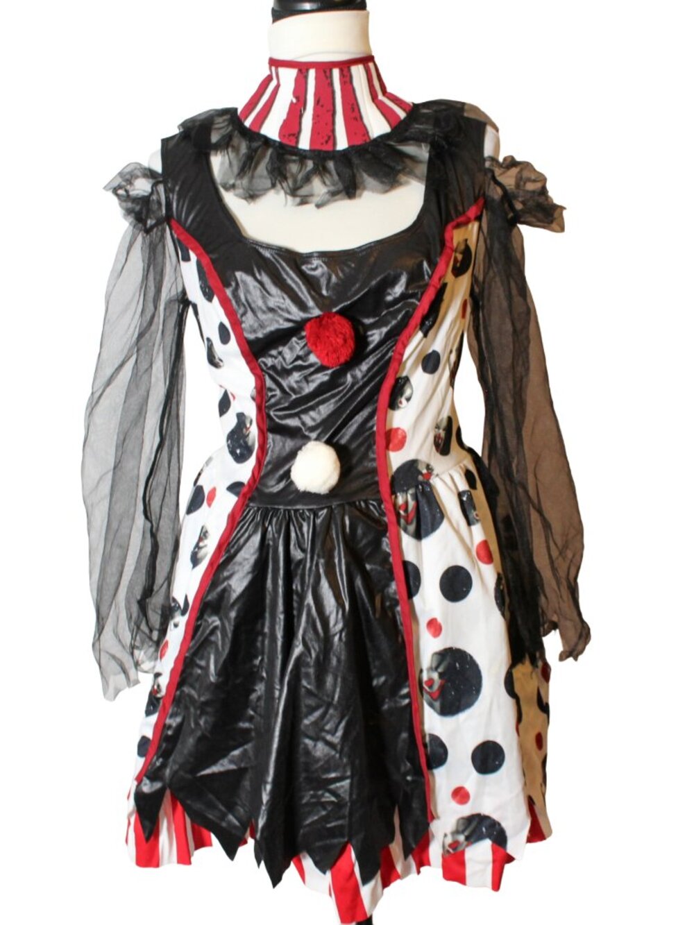 Spirit Halloween Womens Twisted Evil Clown Costume XL - Picture 2 of 9